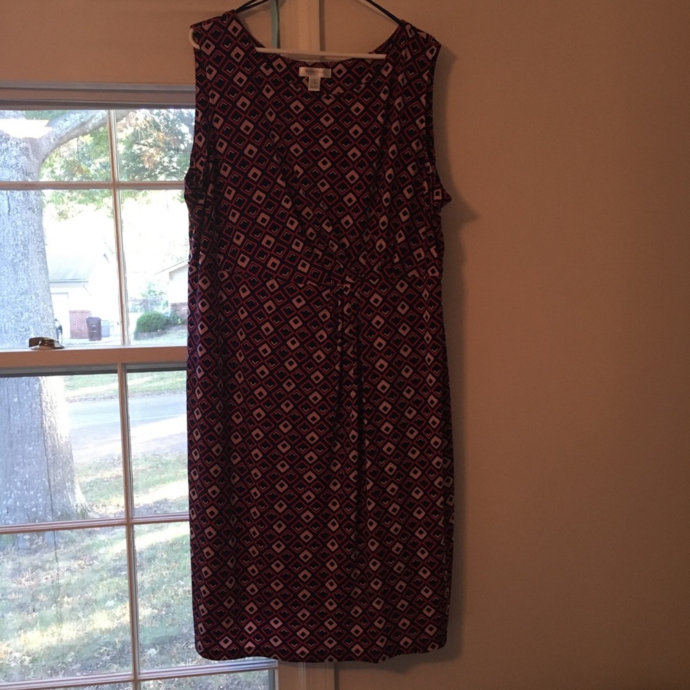 Fun Motherhood Geometric Print Dress